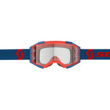 SCOTT Fury Goggle - dark blue/neon red | clear lens