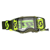 SCOTT Prospect Super WFS Goggle - khaki green/neon yellow | clear lens