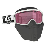SCOTT Primal Safari Facemask Goggle - white/black | rose chrome lens