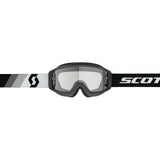 SCOTT Split OTG Goggle - premium black/white | clear lens