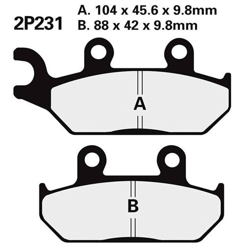 Nissin Brake Pads 2P-231 NS/SS