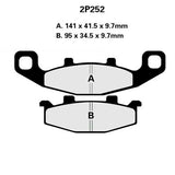 NISSIN BRAKE PADS 2P-252 NS