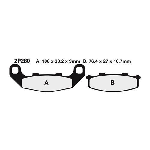 Nissin Brake Pads 2P-280 NS