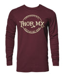 Tee S18 L/S Thermal Maroon – L 3030-16096