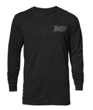 Tee S18 L/S Henley Black – S 3030-16099