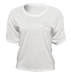 Tee Wmn Metal Crop White – XL 3031-4003