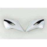 /UFO HUSKY TC/FC 14-15 TC250 16 TE/FE 14-16 RADIATOR SHROUDS (OEM 14 WHT/BLK)