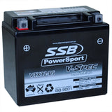 12V SSB V-Spec High Perform. AGM Battery (4) (GTX12-BS, YT12BA-4, YTX12-BS) (4.2 Kg)