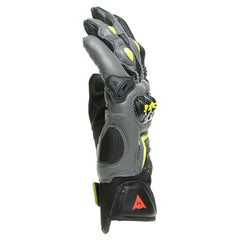 Dainese VR46 Sector Leather Gloves - Short Cuff - BK/ANTH/FLU-YEL