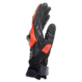 Dainese Carbon 4 Leather Gloves - Short Cuff - BLACK/FLUO-RED