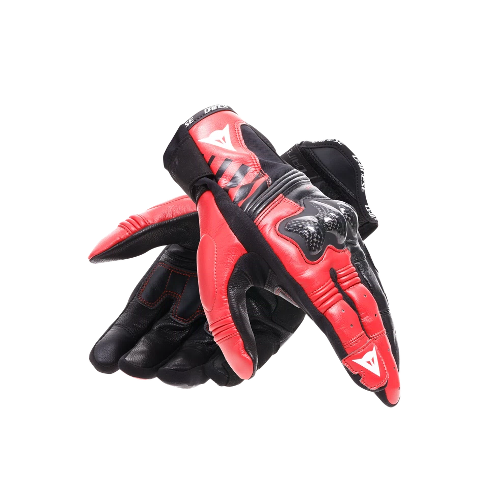 REACTO CARBON SHORT GLOVES BLACK/RED-LAVA
