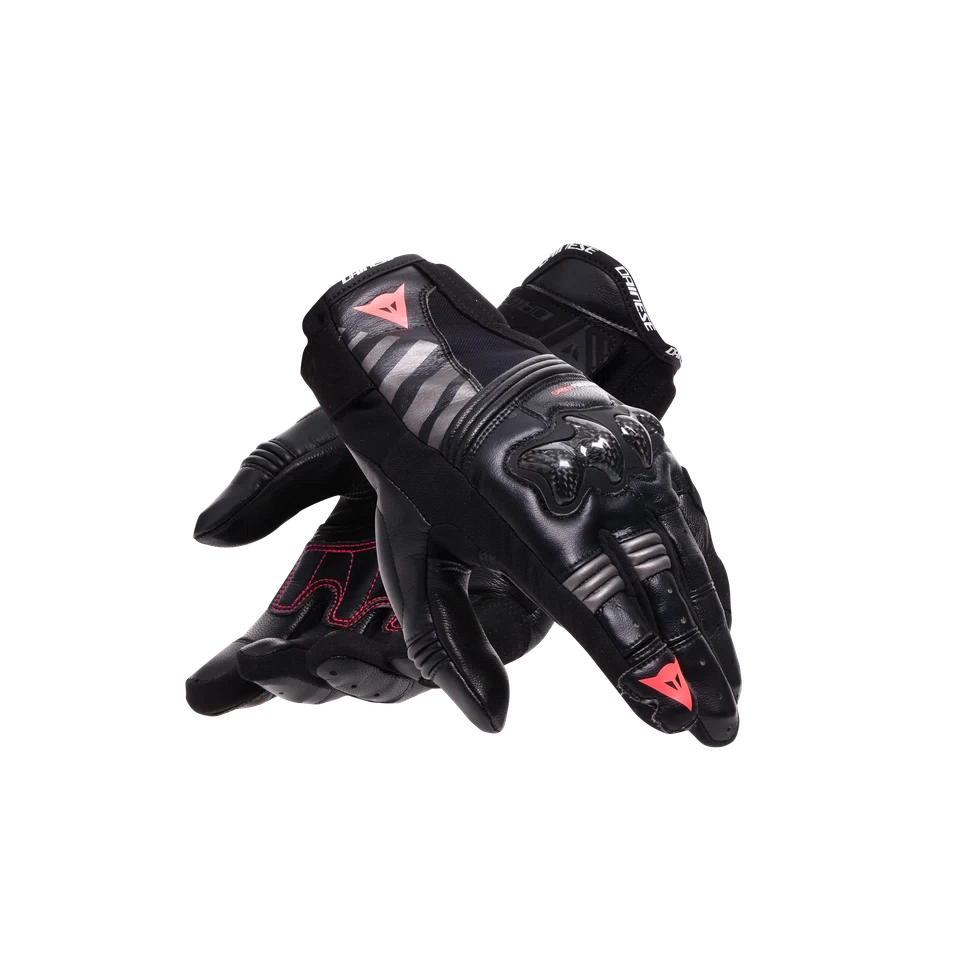 REACTO CARBON SHORT GLOVES WMN BLACK/FLUO PINK