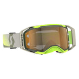 SCOTT Prospect 2.0 AMP Goggle - khaki green/neon yellow | gold chrome lens