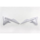 /UFO RADIATOR COVERS YZF250 14-18/450 14-17/WRF250 15-19/450 16-18 ((WHT))