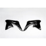 /UFO RMZ250 10-18 RADIATOR SHROUDS (BLK)