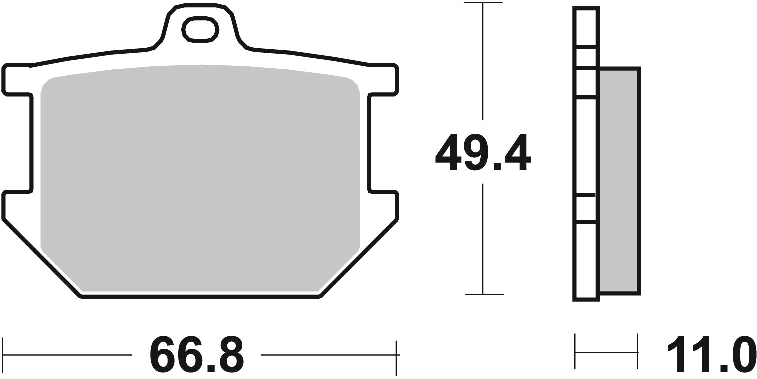 SBS FRICTION - Ceramic Front / Rear Brake Pads - 507HF-