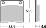 SBS FRICTION - Carbon Tech Rear H-D Brake Pads - 512H.CT-