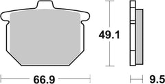 SBS FRICTION - Dual Carbon Classic Front Brake Pads (Track Use) - 517DCC-