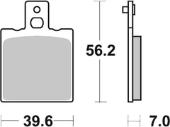 SBS FRICTION - Racing Sinter Off Road Front Brake Pads (SBS 138) - 519RSI-
