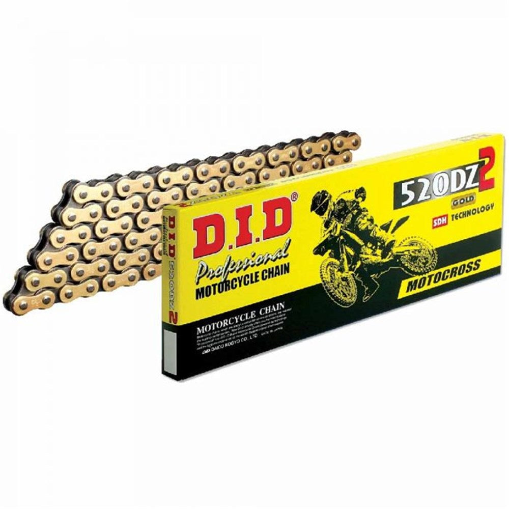 DID EXCLUSIVE RACING 520DZ2 SDH GLD/BLK 120RB (CTN10)