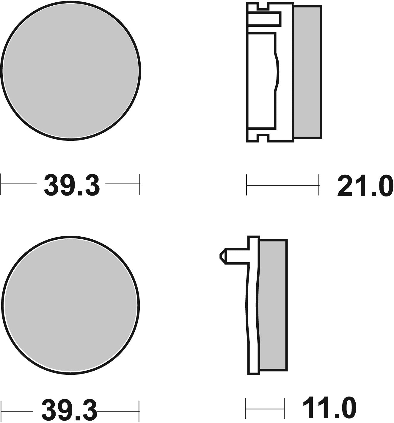 SBS FRICTION - Ceramic Front Brake Pads - 525HF-