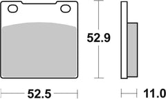 SBS FRICTION - Dual Carbon Classic Front Brake Pads (Track Use) - 526DCC-