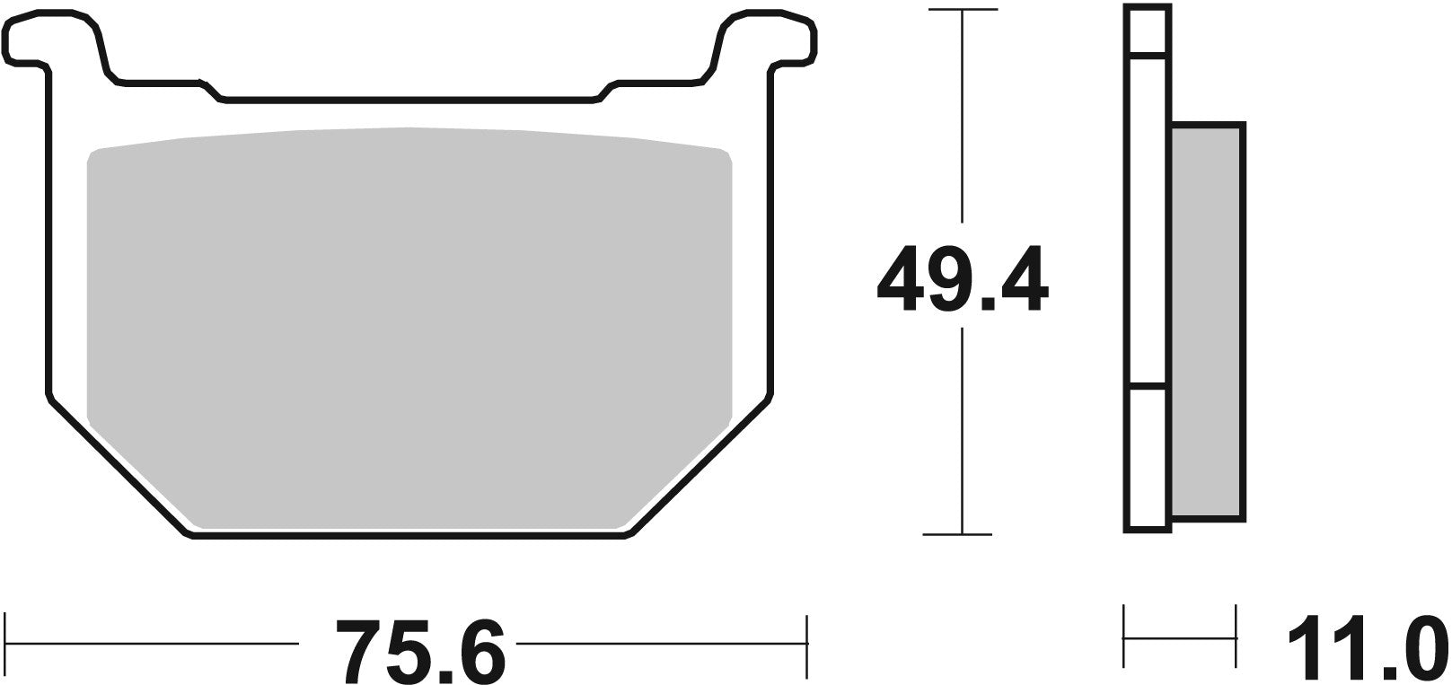 SBS FRICTION - Ceramic Front Brake Pads - 533HF-
