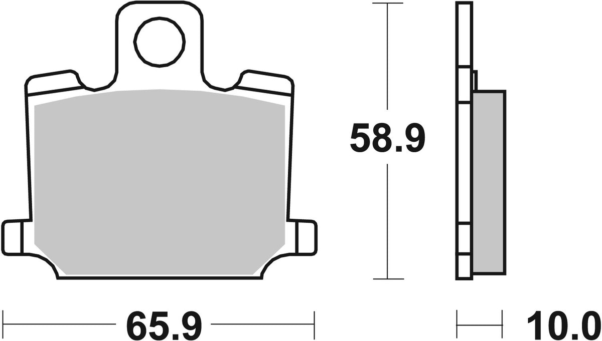 SBS FRICTION - Ceramic Front Brake Pads - 535HF-