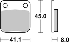 SBS FRICTION - Ceramic Front / Rear Brake Pads (SBS 100) - 536HF-