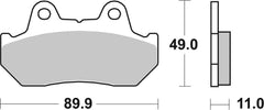 SBS FRICTION - Dual Carbon Classic Front Brake Pads (Track Use) (SBS 160) - 542DCC-