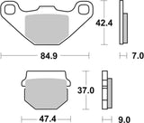 SBS FRICTION - Sinter Front / Rear Off Road Brake Pads (SBS 101) - 544SI-