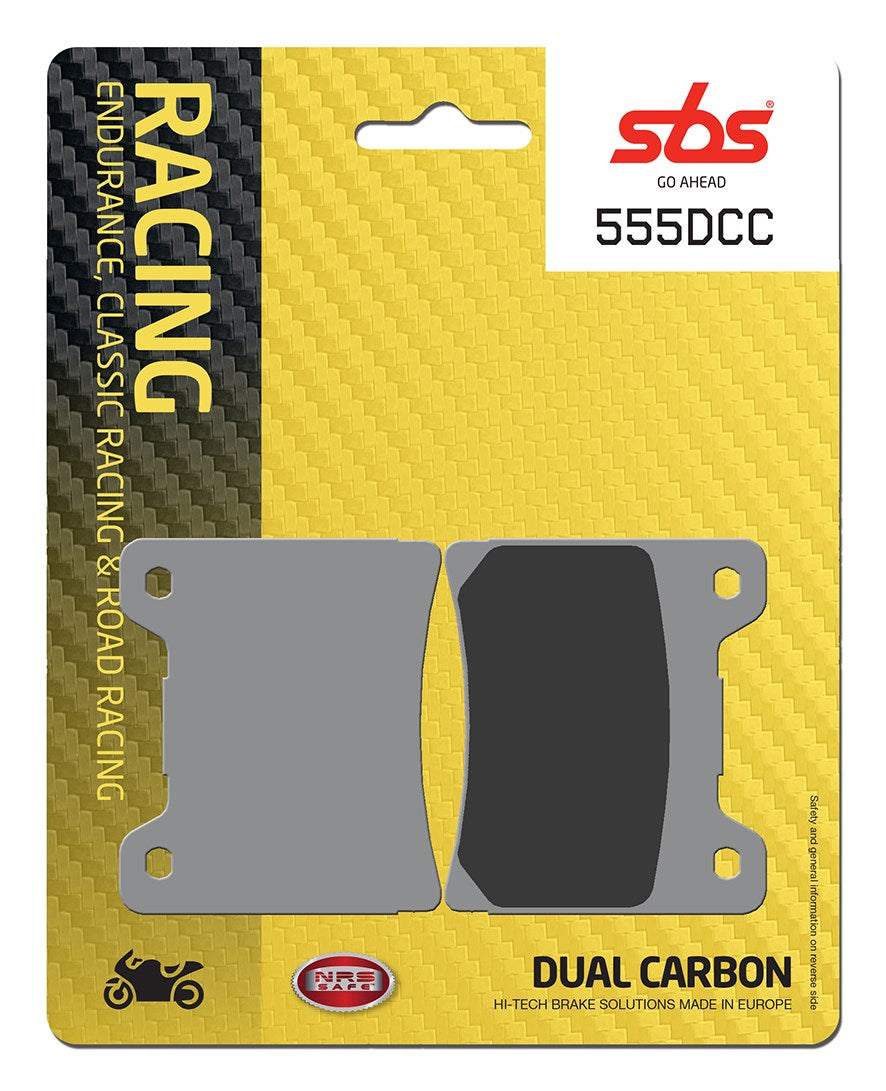 SBS FRICTION - Dual Carbon Classic Front Brake Pads (Track Use) - 555DCC-