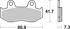SBS FRICTION - Racing Sinter Front / Rear Off Road Brake Pads (SBS 104) - 558RSI-
