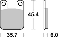 SBS FRICTION - Ceramic Front / Rear Brake Pads (SBS 105) (SBS 188 WITH SPRINGS) - 559HF-