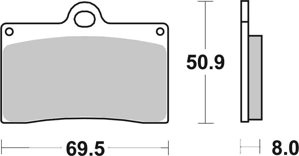 SBS FRICTION - Dual Carbon Classic Front Brake Pads (Track Use) - 566DCC-