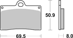 SBS FRICTION - Dual Carbon Classic Front Brake Pads (Track Use) - 566DCC-