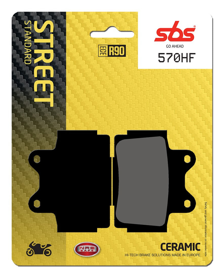 SBS FRICTION - Ceramic Front / Rear Brake Pads - 570HF-