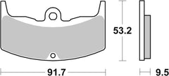SBS FRICTION - Ceramic Front / Rear Brake Pads (BENDIX PACKAGING) - 571HF-