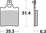 SBS FRICTION - Racing Sinter Off Road Rear Brake Pads (SBS 106) - 574RSI-