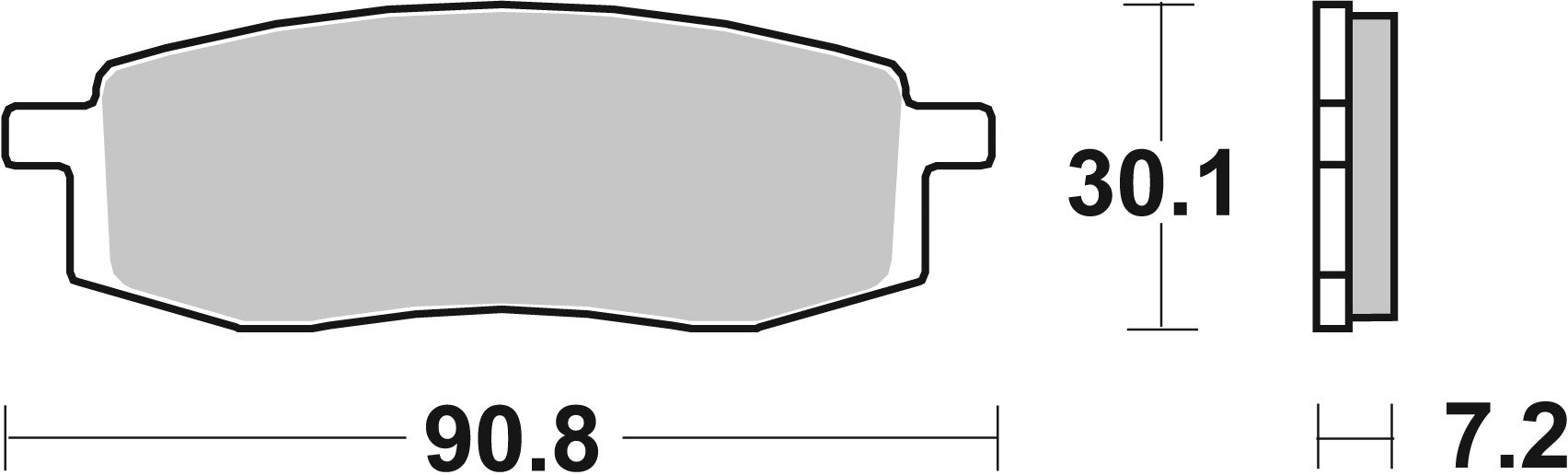 SBS FRICTION - Ceramic Front Brake Pads - 580HF-