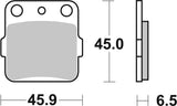 SBS FRICTION - Ceramic Front / Rear Brake Pads - 584HF-