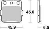 SBS FRICTION - Racing Sinter Front / Rear Off Road Brake Pads - 584RSI-