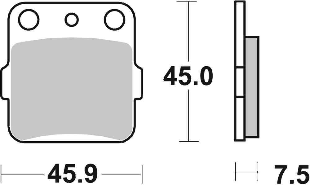 SBS FRICTION - Sinter Front / Rear Off Road Brake Pads - 592SI-