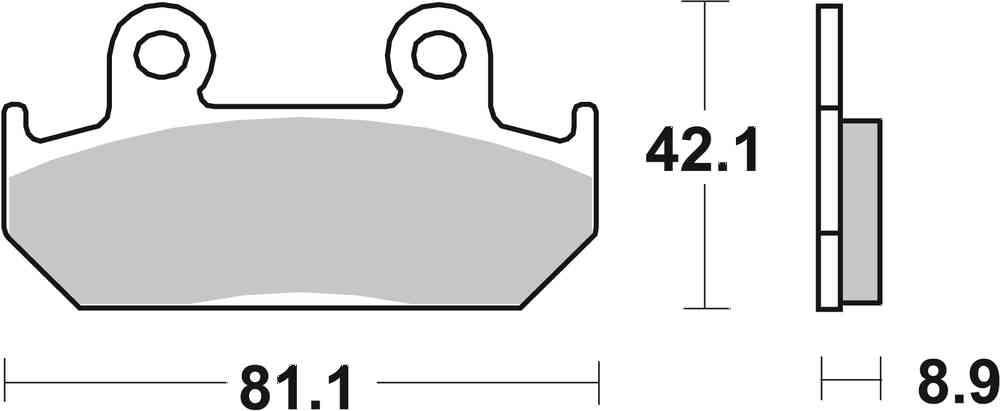 SBS FRICTION - Dual Carbon Classic Front Brake Pads (Track Use) - 593DCC-