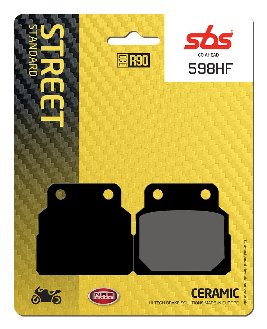 SBS FRICTION - Ceramic Front / Rear Brake Pads - 598HF-