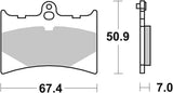 SBS FRICTION - Ceramic Front / Rear Brake Pads - 601HF-