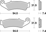 SBS FRICTION - Sinter Off Road Front Brake Pads (SBS 139) - 603SI-