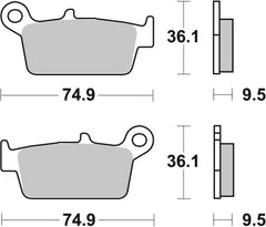 SBS FRICTION - Sinter Off Road Rear Brake Pads (SBS 144) - 604SI-