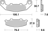 SBS FRICTION - Carbon Tech Racing Rear Brake Pads - 615RQ-