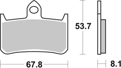 SBS FRICTION - Dual Carbon Classic Front Brake Pads (Track Use) - 622DCC-